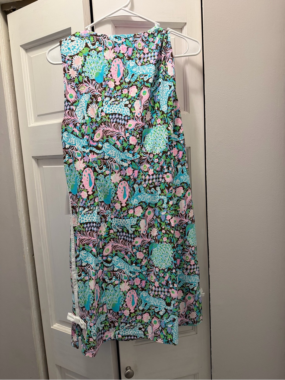 NWT LILLY PULITZER MELA ACTIVE DRESS SIZE L UPF 50+ MULTI CROSSGRAIN ROYAL ZOO - Picture 5 of 15